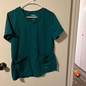 Grey's Anatomy Teal V-Neck Scrub Top